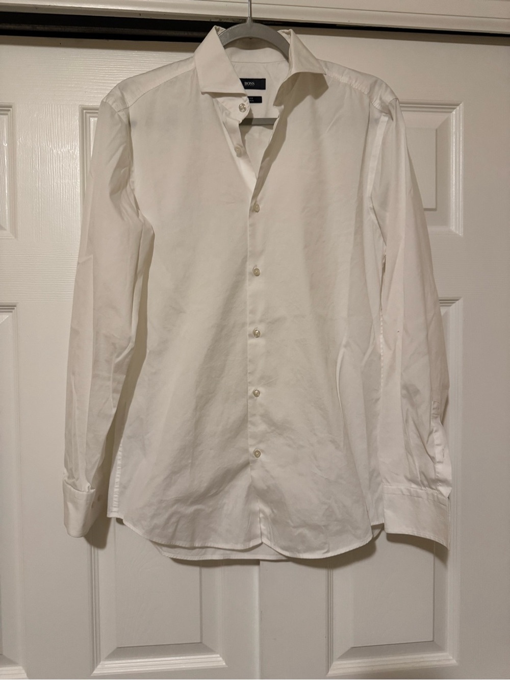Hugo BossClassic Men's White Button-Down Dress Shirt
